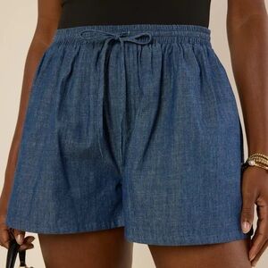 Stylish Denim Blue Women's Jean Shorts